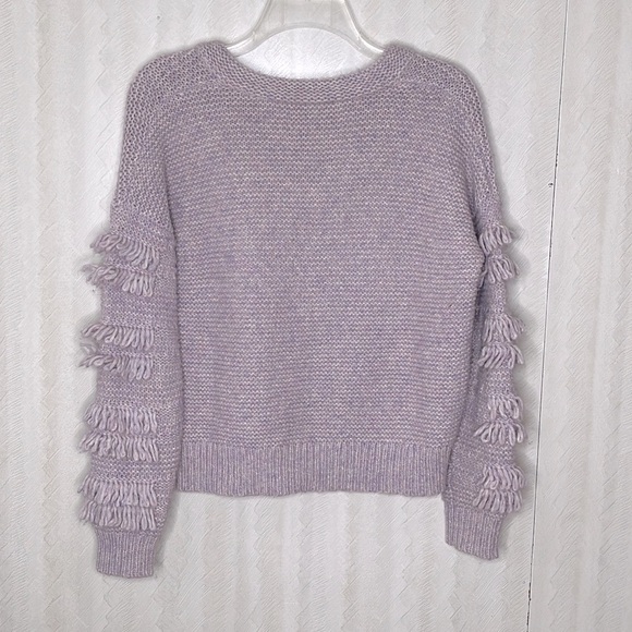 MADEWELL Fringe-Sleeve Pullover Sweater Size XXS - Picture 9 of 10